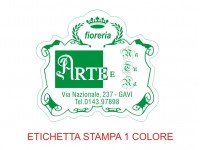 Etichette adesive per fioristi, fiorai e vivaisti (mm 41X38)  (cod.16G)